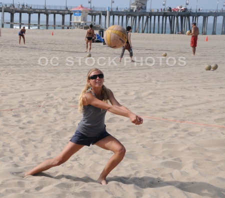 Beach Volleyball In Huntington Beach
